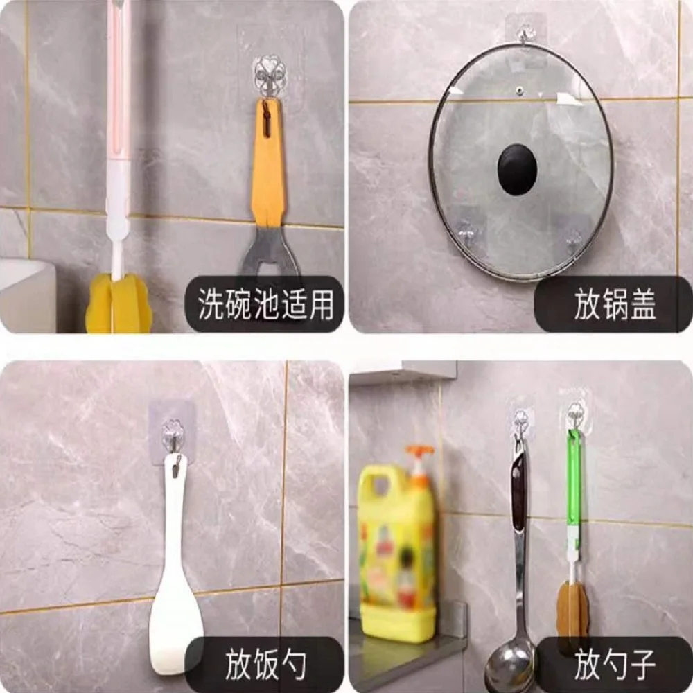 Transparent Non-Trace Hanger Waterproof Strong Sticky Hook Coat Hook Behind The Door Hang A Wall From Nail Stick From Punching 
Transparent Non-Trace Hanger Waterproof Strong Sticky Hook Coat Hook Behind The Door Hang A Wall From Nail Stick From Punching