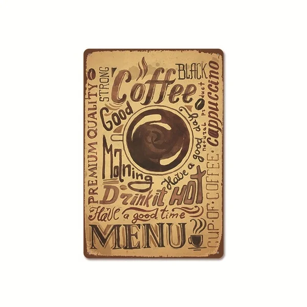 Vintage Good Coffee Cappuccino Menu Metal Tin Sign 8x12 Inch Retro Home Kitchen Cafe Office Bar Pub Wall Decor New
Vintage Good Coffee Cappuccino Menu Metal Tin Sign 8x12 Inch Retro Home Kitchen Cafe Office Bar Pub Wall Decor New