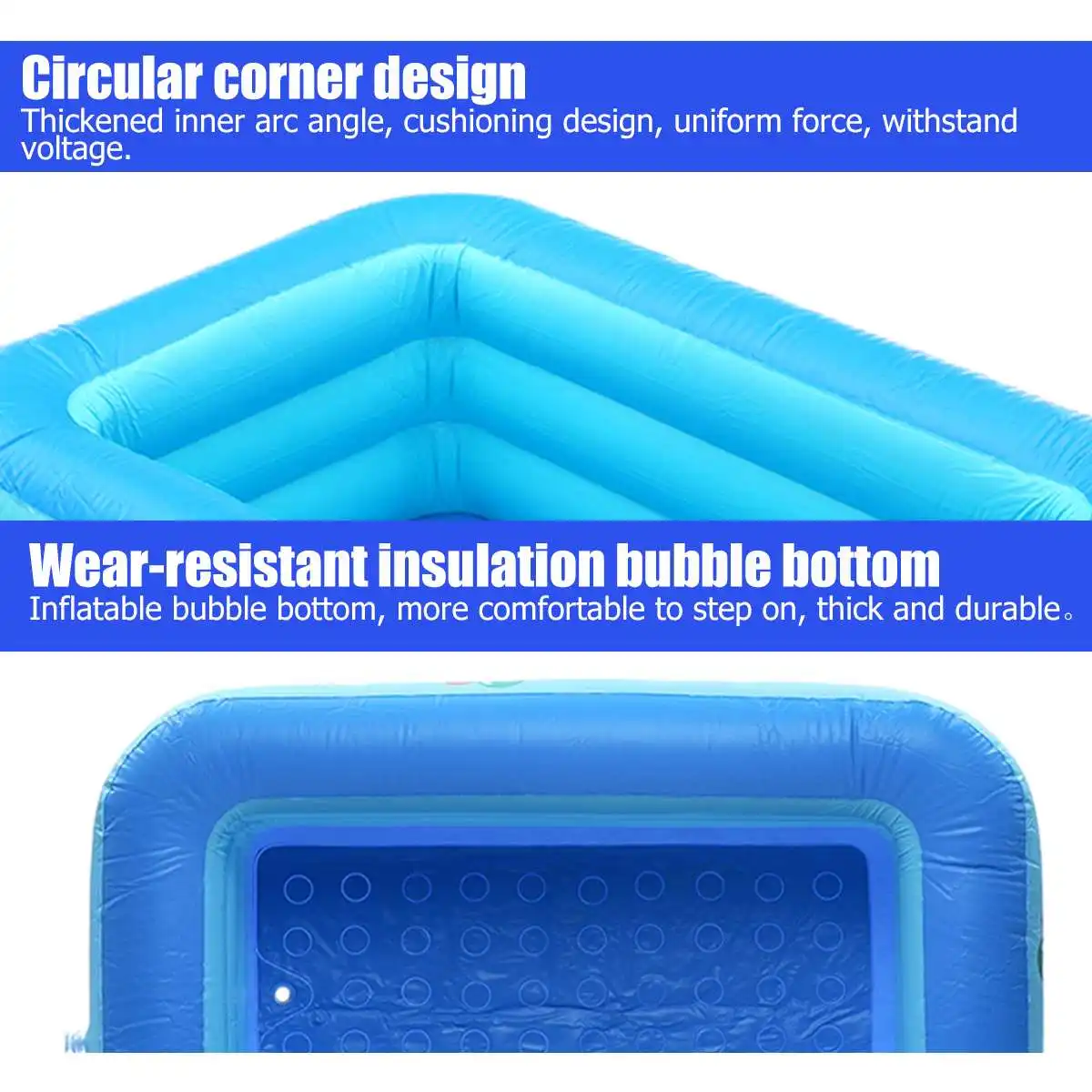 Kids inflatable Pool High Quality Children's Home Use Paddling Pool Large Size Inflatable Square Swimming Pool for baby 1.5/1.3M
Kids inflatable Pool High Quality Children's Home Use Paddling Pool Large Size Inflatable Square Swimming Pool for baby 1.5/1.3M