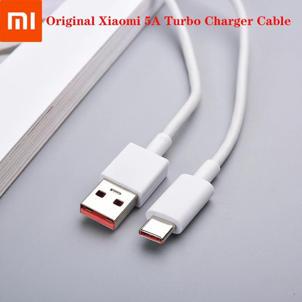Оригинальный зарядный кабель Xiaomi 5A Turbo 100 см USB C/Type C Line для Mi 10 T Pro Lite Redmi K30 K30S Note 9S 9