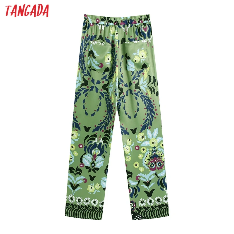 Tangada 2021 Women Green Floral Print Long Pants Trousers Vintage Style Strethy Waist Lady Pants Pantalon BE963
Tangada 2021 Women Green Floral Print Long Pants Trousers Vintage Style Strethy Waist Lady Pants Pantalon BE963