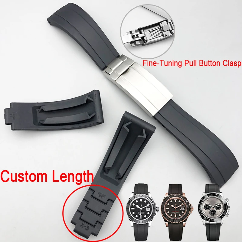 Adjustable Watchband Fit For Rolex Strap DAYTONA SUBMARINER GMT Yacht-Master Silicone Glidelock Watch Bracelet Rubber Watch Band
Adjustable Watchband Fit For Rolex Strap DAYTONA SUBMARINER GMT Yacht-Master Silicone Glidelock Watch Bracelet Rubber Watch Band