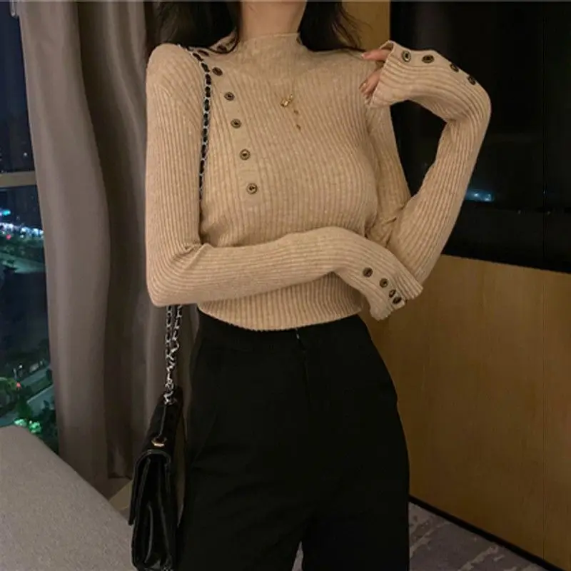 Women Sweater Autumn Women's Half Turtleneck Knitting Best Jersey Thin Korean Pullover Jumper Striped Pull Femme Knitted
Women Sweater Autumn Women's Half Turtleneck Knitting Best Jersey Thin Korean Pullover Jumper Striped Pull Femme Knitted
