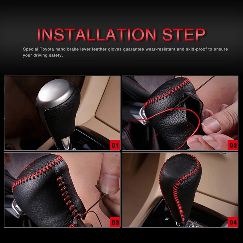 Accessories for Toyota Corolla RAV4 2014-2019 Leather Hand-Stitched Gear Shift Knob Cover Styling 
Accessories for Toyota Corolla RAV4 2014-2019 Leather Hand-Stitched Gear Shift Knob Cover Styling