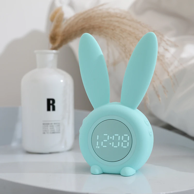 Creative Kawaii Rabbit Alarm Clock Chargeable Alarm Clock With Night Light Voice Control LED With Sleeping Lamp Home Decoration
Creative Kawaii Rabbit Alarm Clock Chargeable Alarm Clock With Night Light Voice Control LED With Sleeping Lamp Home Decoration