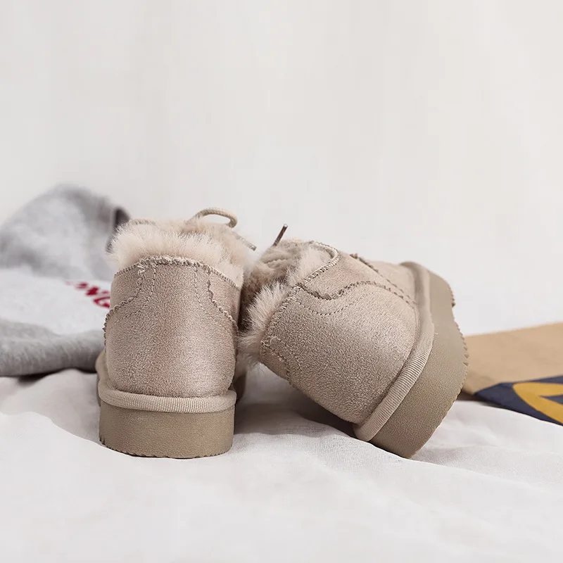 2020 New Lace-up Solid Color Cotton Shoes Women Short Tube Plus Velvet Bread Shoes Outdoor Flat Non-slip Warm Comfortable Shoes
2020 New Lace-up Solid Color Cotton Shoes Women Short Tube Plus Velvet Bread Shoes Outdoor Flat Non-slip Warm Comfortable Shoes