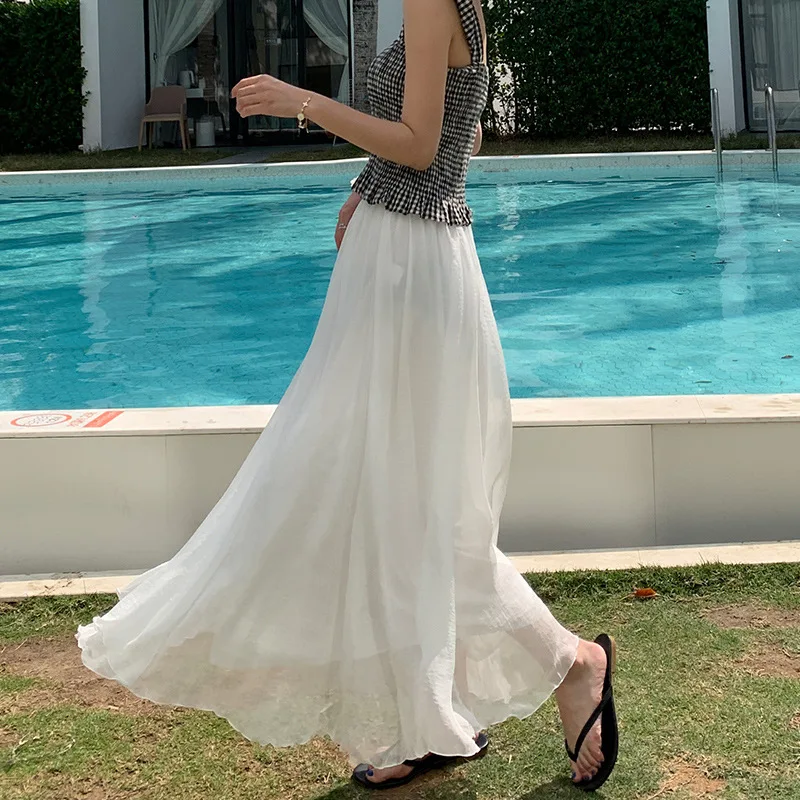 2022 Summer New Simple Pure Color National Wind Long Skirt Elastic High Waist Slim Loose Casual Women A-line Skirt Free Shipping
2022 Summer New Simple Pure Color National Wind Long Skirt Elastic High Waist Slim Loose Casual Women A-line Skirt Free Shipping