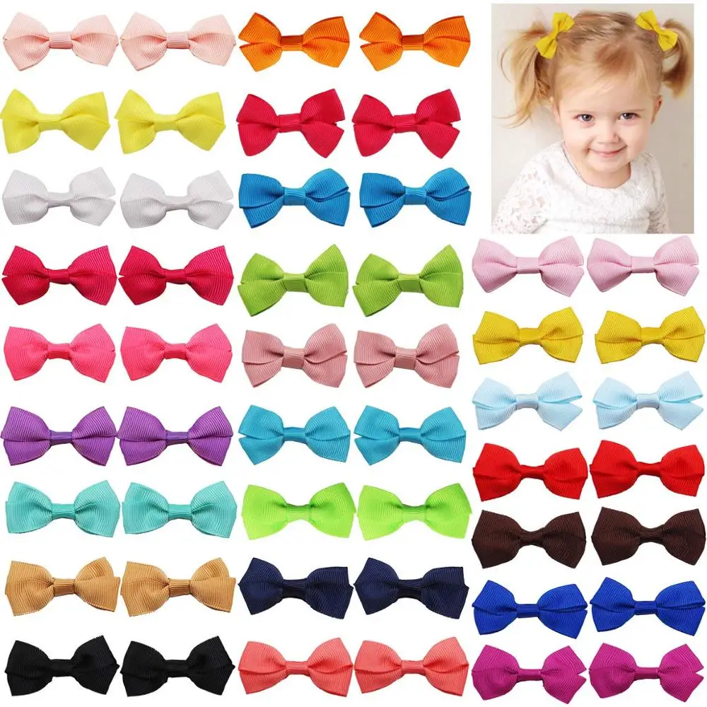 50PCS Tiny Baby Girls Hair Bows 2 Inch Grosgrain Ribbon Bows With Alligator Hair Clips Hair Barrettes for Toddlers Kids
50PCS Tiny Baby Girls Hair Bows 2 Inch Grosgrain Ribbon Bows With Alligator Hair Clips Hair Barrettes for Toddlers Kids