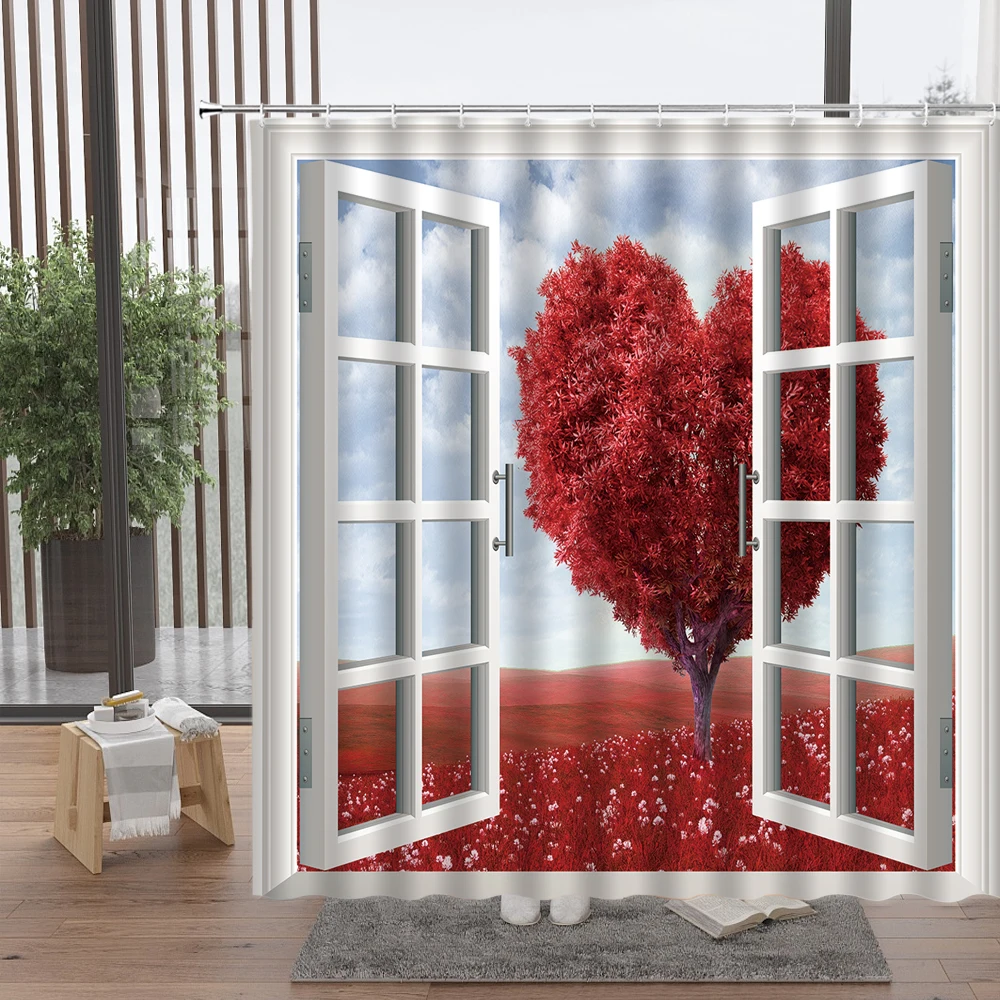 Romantic Love Shower Curtains Rose Petal Heart Balloon Home Decoration For Happy Valentines Day Polyester Fabric Bathroom Decor
Romantic Love Shower Curtains Rose Petal Heart Balloon Home Decoration For Happy Valentines Day Polyester Fabric Bathroom Decor