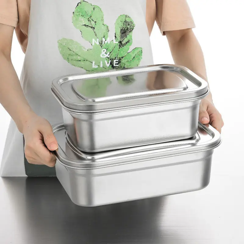 High Quality Fresh Box Lunch Container Stainless Steel Bento Food Container Snack Storage Box for Kids Women Men
High Quality Fresh Box Lunch Container Stainless Steel Bento Food Container Snack Storage Box for Kids Women Men