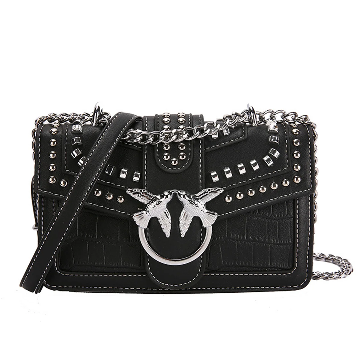 Женская сумка через плечо с модным дизайном в виде ласточки, женская брендовая роскошная сумка в западном стиле с цепочкой через плечо 
Женская сумка через плечо с модным дизайном в виде ласточки, женская брендовая роскошная сумка в западном стиле с цепочкой через плечо