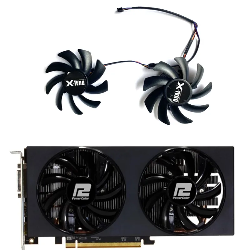 2PCS 85Mm FDC10H12S9-C DIY RX 5500 XT 4PIN GPU Cooling Fan for Powercolor RX 5700 XT 5600XT RX590 580GM Red Dragon Radiator
2PCS 85Mm FDC10H12S9-C DIY RX 5500 XT 4PIN GPU Cooling Fan for Powercolor RX 5700 XT 5600XT RX590 580GM Red Dragon Radiator