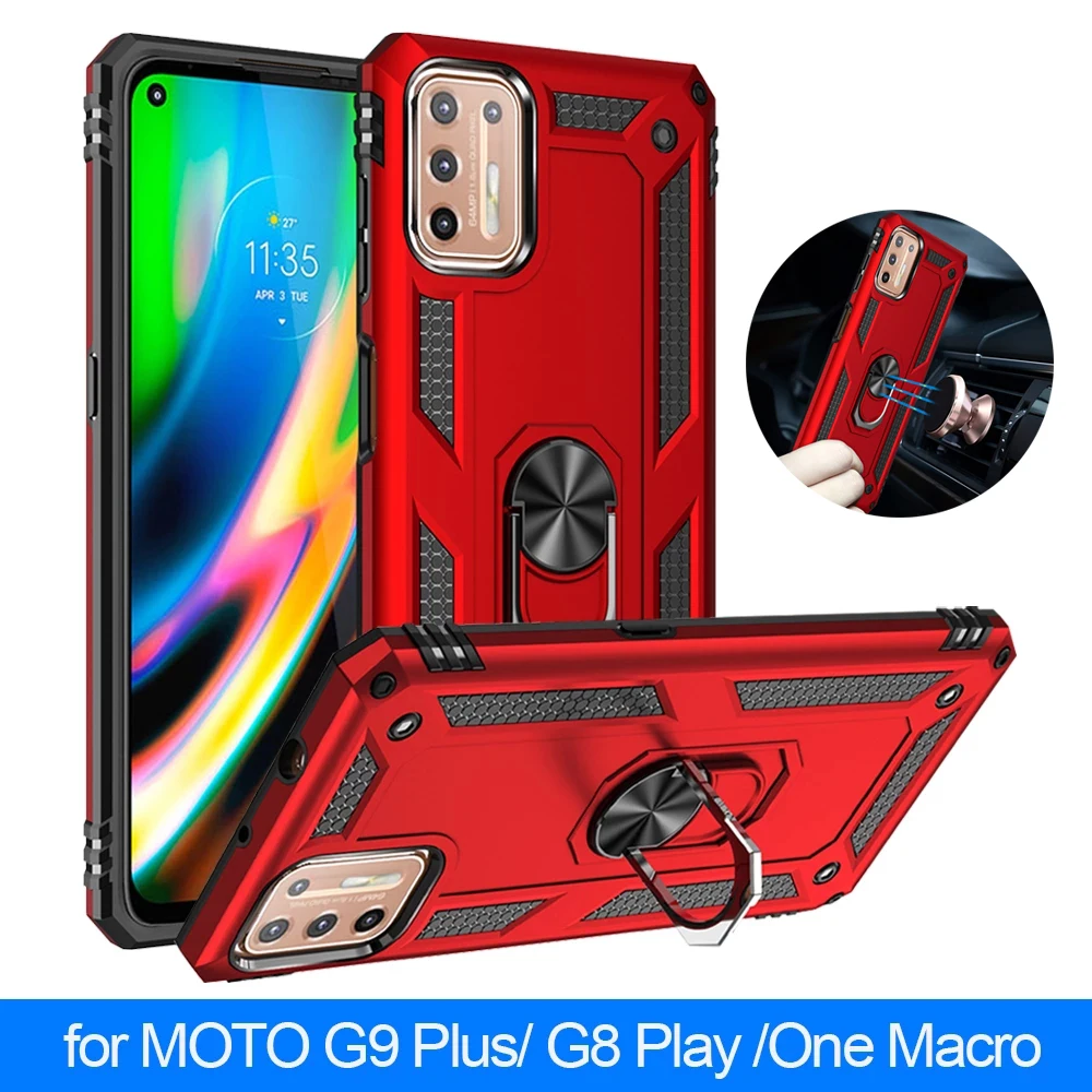 

For Motorola Moto G9 Plus G Stylus G6 G7 G8 Play One Action Vision Macro Hyper P40 G8 Power Lite E7 2021 5G ACE Case Armor Cover