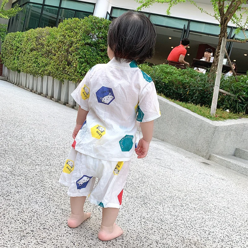 Children's pajamas summer kimono pyjamas kids baby lovely cotton and linen cartoon sleepwear boys home sweat steaming bathrobe
Children's pajamas summer kimono pyjamas kids baby lovely cotton and linen cartoon sleepwear boys home sweat steaming bathrobe