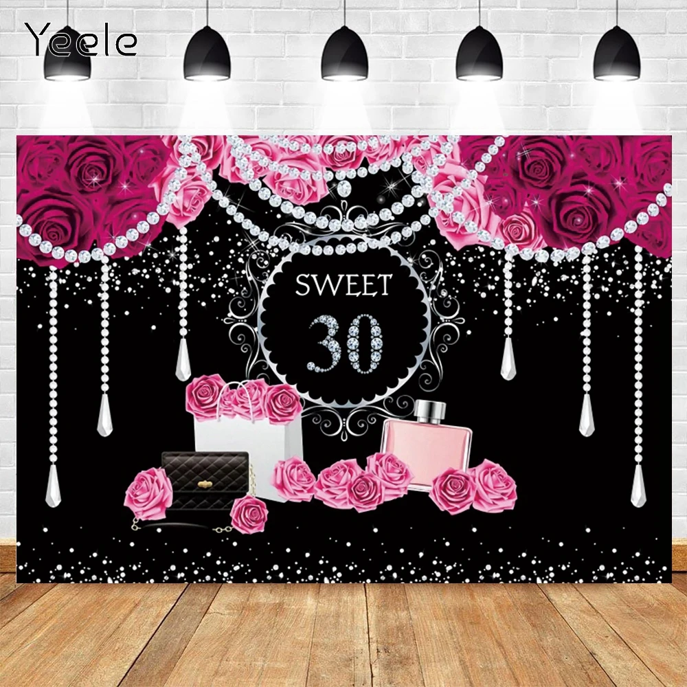 Yeele Adult Birthday Backdrop 20 30 40th Photocall Flowers Glitter Dot Gift Photography Background Party Decot Photographic Prop
Yeele Adult Birthday Backdrop 20 30 40th Photocall Flowers Glitter Dot Gift Photography Background Party Decot Photographic Prop
