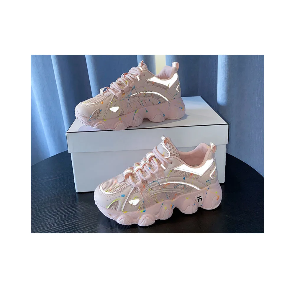 Spring 2021 new women's sneaker thick soles increase air permeability, women's net top comfort casual shoes
Spring 2021 new women's sneaker thick soles increase air permeability, women's net top comfort casual shoes