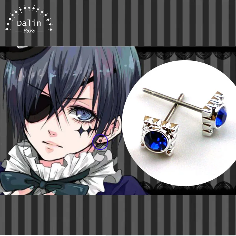 1 Pair Anime Black Butler Cosplay Kuroshitsuji Square Gear Magic Blue Rhinestone Stud Earrings Earrings For Women Men Jewelry
1 Pair Anime Black Butler Cosplay Kuroshitsuji Square Gear Magic Blue Rhinestone Stud Earrings Earrings For Women Men Jewelry