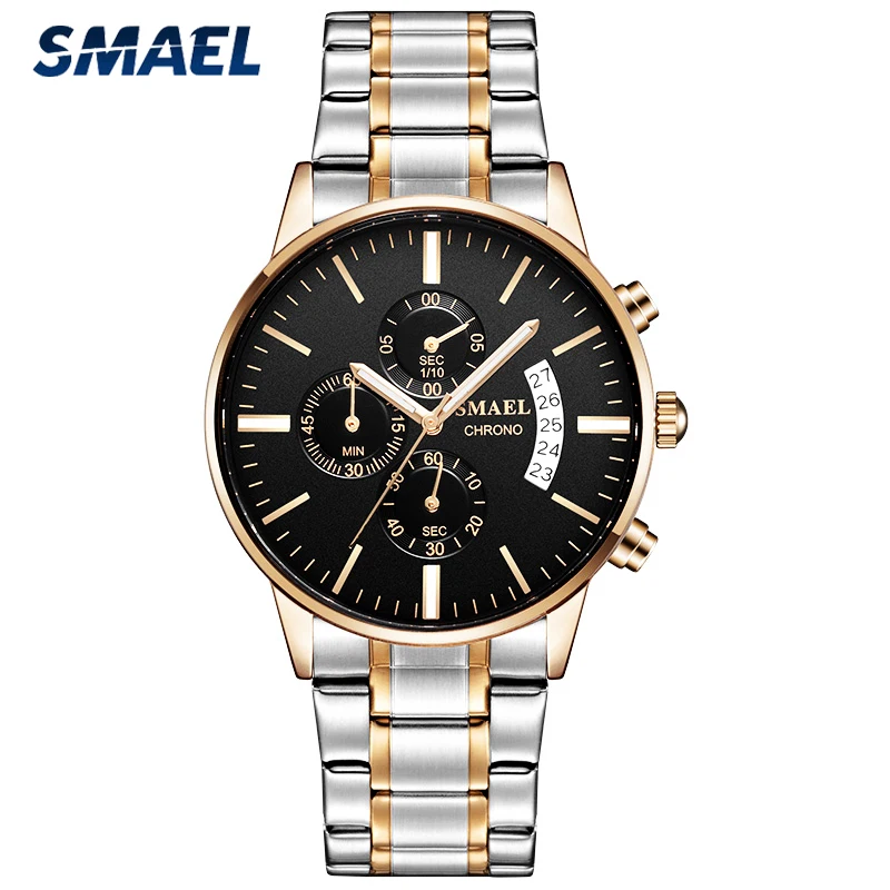 SMAEL Watches Men Chronograph Top Luxury Brand Quartz Watch Fashion Men Stopwatch Sport Waterproof Wrist Watch Relogio Masculino
SMAEL Watches Men Chronograph Top Luxury Brand Quartz Watch Fashion Men Stopwatch Sport Waterproof Wrist Watch Relogio Masculino