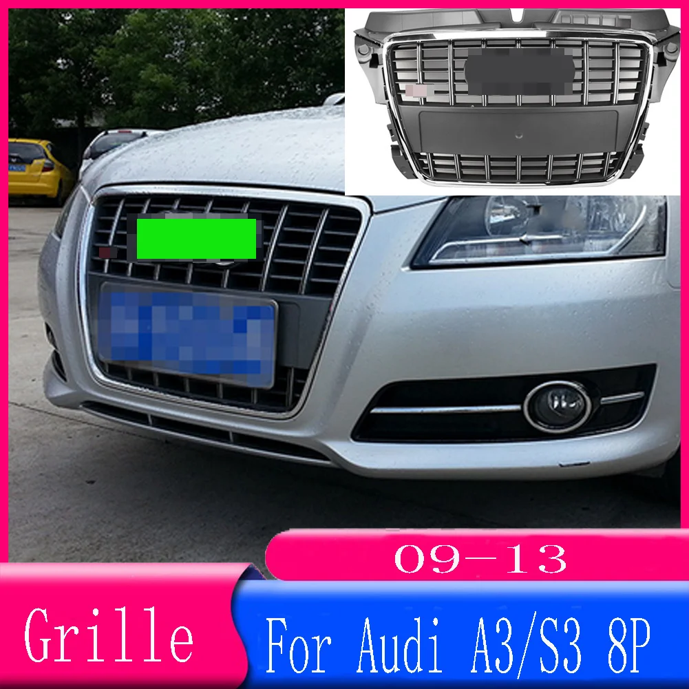 For Audi A3/S3 8P 2009 2010 2011 2012 2013(Refit For S3 style)Car Accessory Front Bumper Grille Centre Panel Styling Upper Grill
For Audi A3/S3 8P 2009 2010 2011 2012 2013(Refit For S3 style)Car Accessory Front Bumper Grille Centre Panel Styling Upper Grill