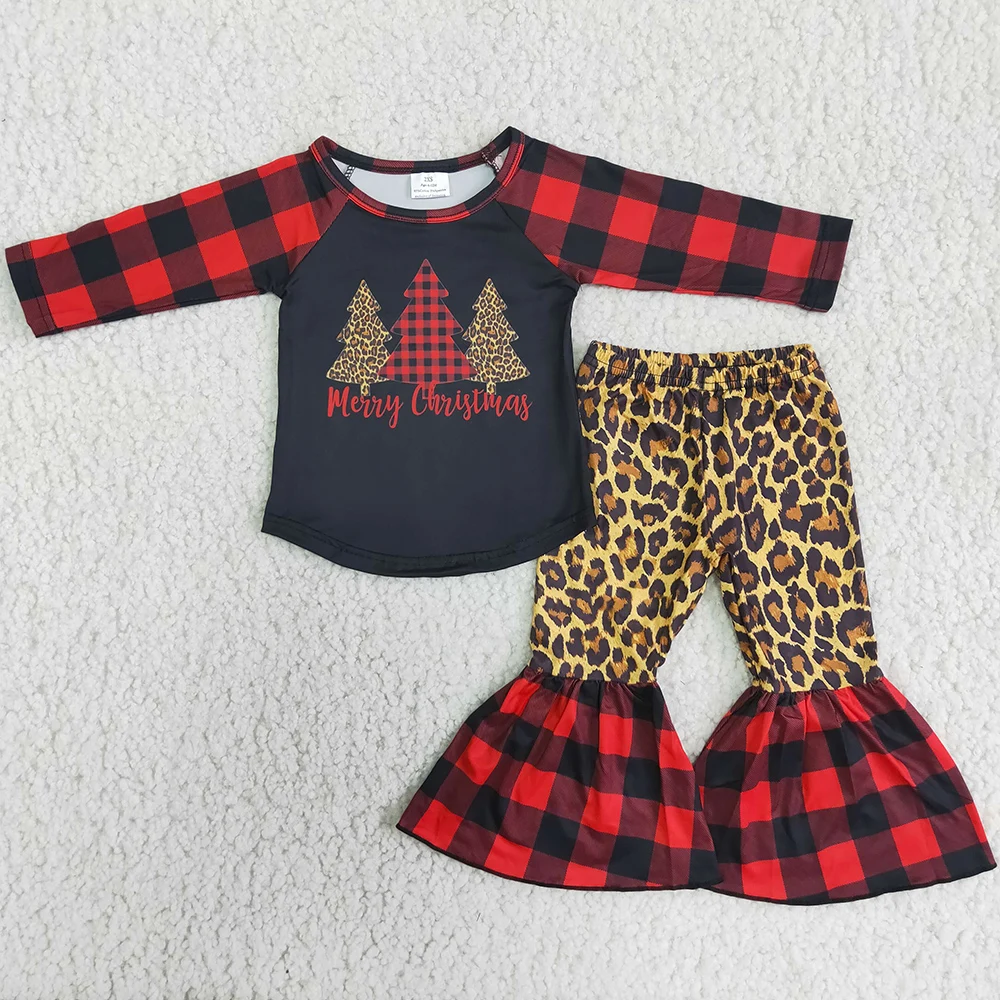 Hot Sale Baby Girls Desiger Clothes Christmas Tree Fashion Kids Clothes Grils Toddler Baby Clothes Lattice Bell Bottom Pants Set
Hot Sale Baby Girls Desiger Clothes Christmas Tree Fashion Kids Clothes Grils Toddler Baby Clothes Lattice Bell Bottom Pants Set