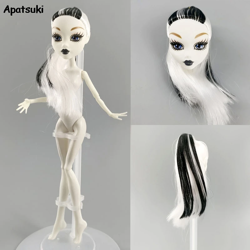White Doll Head with Straight WIG Hair For Monster High Doll Plastic Make Up Head for Monster Doll Children Toy Doll Accessories
White Doll Head with Straight WIG Hair For Monster High Doll Plastic Make Up Head for Monster Doll Children Toy Doll Accessories