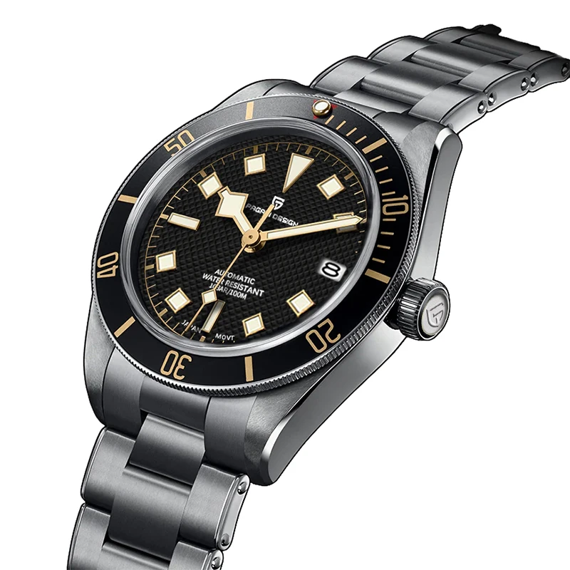 PAGANI DESIGN Sports Diving Men's Watch Luxury Mechanical Automatic Watch 100M Waterproof Stainless Steel NH35 Movement Luminous
PAGANI DESIGN Sports Diving Men's Watch Luxury Mechanical Automatic Watch 100M Waterproof Stainless Steel NH35 Movement Luminous