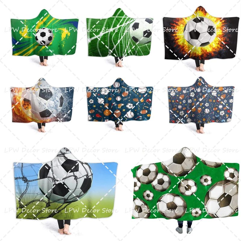 Soccer Design Oversized Hooded Blanket Thick Sherpa Shawl Wrap Warm Cloak Cape Hoodie for Adult and Kids (Soccer, Adult Size)
Soccer Design Oversized Hooded Blanket Thick Sherpa Shawl Wrap Warm Cloak Cape Hoodie for Adult and Kids (Soccer, Adult Size)