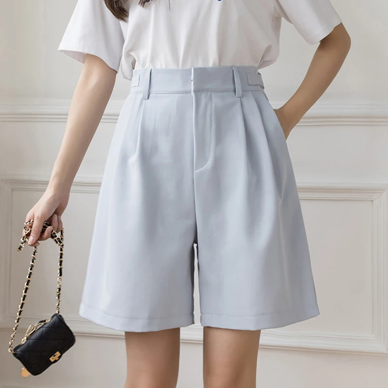 Ailegogo Casual Female Straight Wide Leg Black Women Shorts New Spring Summer Loose Solid Color High Waist Soft Ladies Shorts
Ailegogo Casual Female Straight Wide Leg Black Women Shorts New Spring Summer Loose Solid Color High Waist Soft Ladies Shorts