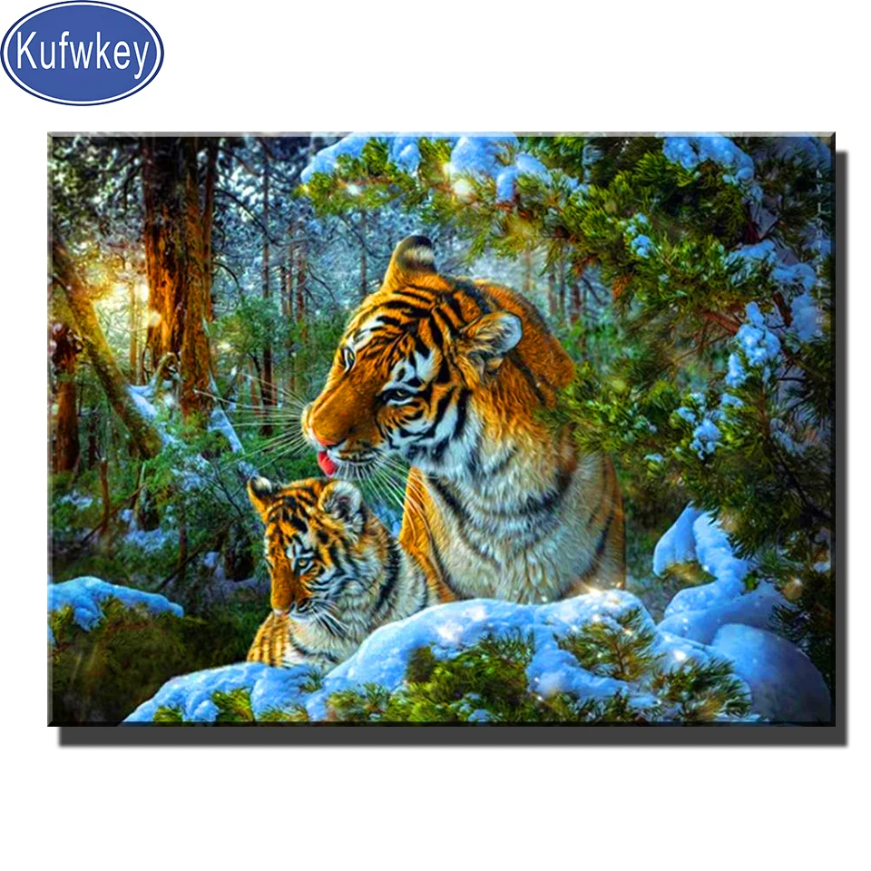 Diamond Painting Full Drill Snow Tiger Moon And Cub Animal Home Decor Diamond Art Embroidery Mosaic Snow Forest Wall Sticker
Diamond Painting Full Drill Snow Tiger Moon And Cub Animal Home Decor Diamond Art Embroidery Mosaic Snow Forest Wall Sticker