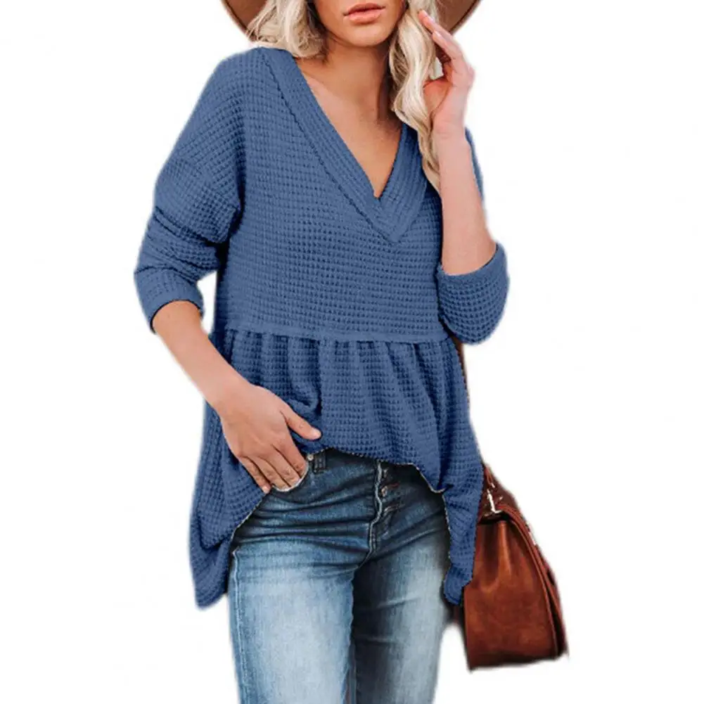 Folds Ruffles Women Blouse 2021 Autumn Winter Cotton Blend Pullover Shirts Flowy Hem Solid Color V-Neck Long Sleeve Tunic Top
Folds Ruffles Women Blouse 2021 Autumn Winter Cotton Blend Pullover Shirts Flowy Hem Solid Color V-Neck Long Sleeve Tunic Top