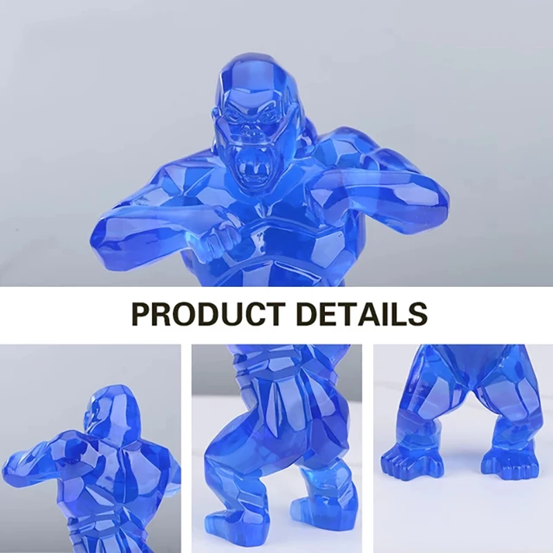 New Monkey King Kong Amber Resin Ornaments Nordic Modern Gorilla Geometric Sculpture Resi Home Decoration Collectible Crafts
New Monkey King Kong Amber Resin Ornaments Nordic Modern Gorilla Geometric Sculpture Resi Home Decoration Collectible Crafts
