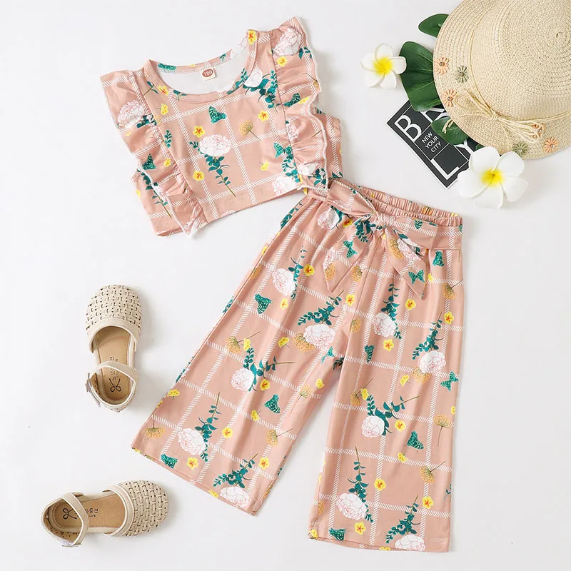 Keelorn Children's Clothing Sets Fashion Floral Polka Dot Outfits Baby Girls Flower Clothes Ruffles Sleeveless Tops Pants Suits
Keelorn Children's Clothing Sets Fashion Floral Polka Dot Outfits Baby Girls Flower Clothes Ruffles Sleeveless Tops Pants Suits
