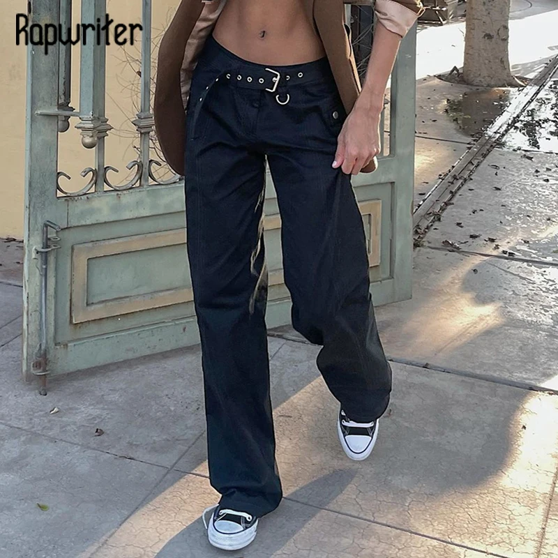 Rapwriter Fashion Jeans Pants Boyfriend Pocket Jeans With Belt Stylish Mid Waist Straight Denim Pants Retro Women Streetwear
Rapwriter Fashion Jeans Pants Boyfriend Pocket Jeans With Belt Stylish Mid Waist Straight Denim Pants Retro Women Streetwear