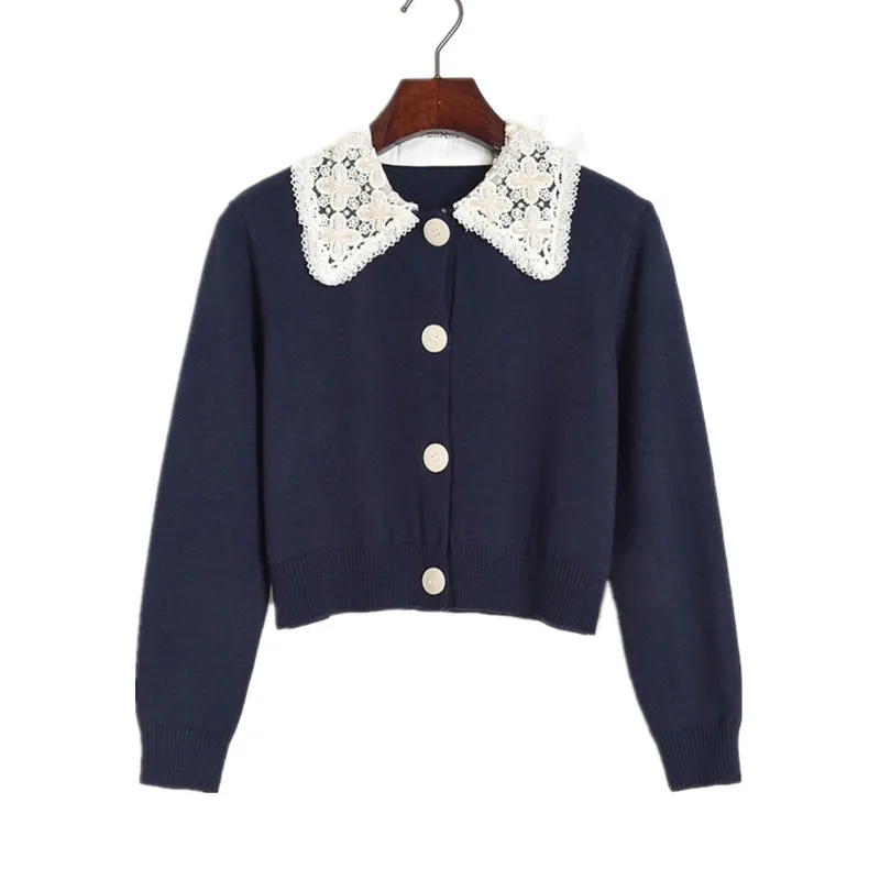 Fall 2020 Runway Cardigan Sweater Crop Cute Cardigan White Lace Beaded Lapel Collar Navy Women Cardigan Crop Top Sweater Coat
Fall 2020 Runway Cardigan Sweater Crop Cute Cardigan White Lace Beaded Lapel Collar Navy Women Cardigan Crop Top Sweater Coat