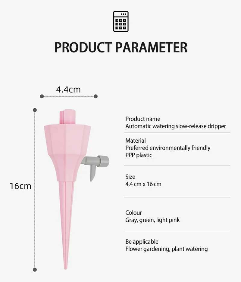 3pcs/lot Dripper Automatic Flower Waterer Auto Drip Irrigation Watering System Lazy Flower Waterer Flowerpot Drip Waterer BMY
3pcs/lot Dripper Automatic Flower Waterer Auto Drip Irrigation Watering System Lazy Flower Waterer Flowerpot Drip Waterer BMY