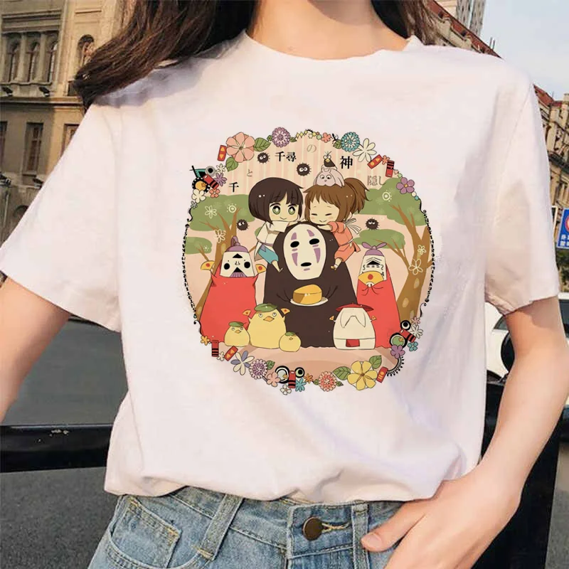Summer kawaii Japanese classic anime Princess Mononoke cartoon printed woman T-shirt Totoro Hayao Miyazaki loose short sleeves
Summer kawaii Japanese classic anime Princess Mononoke cartoon printed woman T-shirt Totoro Hayao Miyazaki loose short sleeves