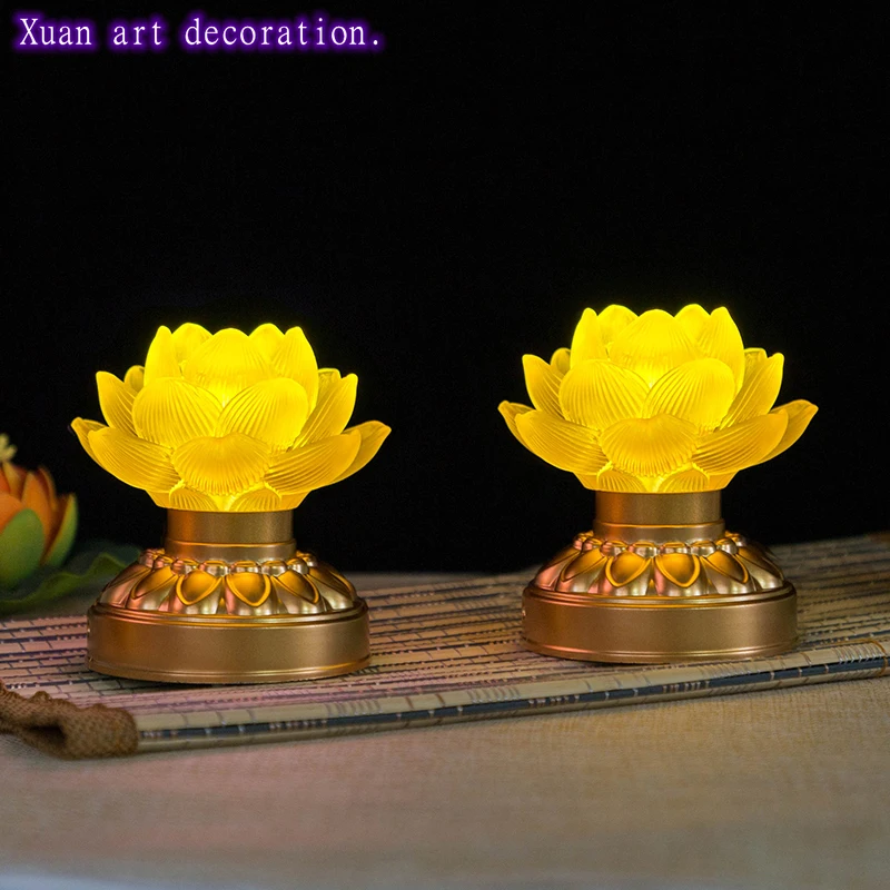 9cm Battery lotus lamp glass Guanyin a pair of Dharma club holding lotus lamp plug-in charger for household use
9cm Battery lotus lamp glass Guanyin a pair of Dharma club holding lotus lamp plug-in charger for household use