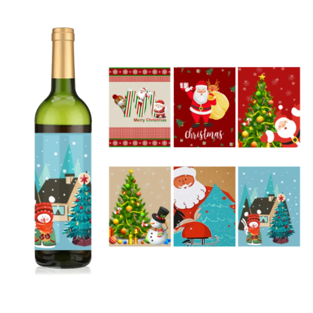 Christmas Wine Bottle Label Stickers6 Designs Waterproof Xmas Wine Bottle Label Stickers for Christmas Party Wine Decorations
Christmas Wine Bottle Label Stickers6 Designs Waterproof Xmas Wine Bottle Label Stickers for Christmas Party Wine Decorations