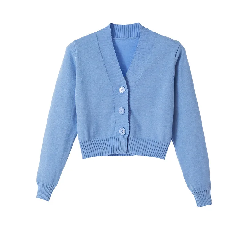 2020 New Autumn Short High-waist Sweater Women Single-breasted Female Slim Korean Solid color Knitted Cardigan Women Outerwear
2020 New Autumn Short High-waist Sweater Women Single-breasted Female Slim Korean Solid color Knitted Cardigan Women Outerwear