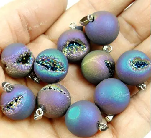 Wholesale 6PC Natural Stone Round Titanium Crystal Crystal tooth Beads charms chakra Pendants for diy Jewelry Making Necklace
Wholesale 6PC Natural Stone Round Titanium Crystal Crystal tooth Beads charms chakra Pendants for diy Jewelry Making Necklace