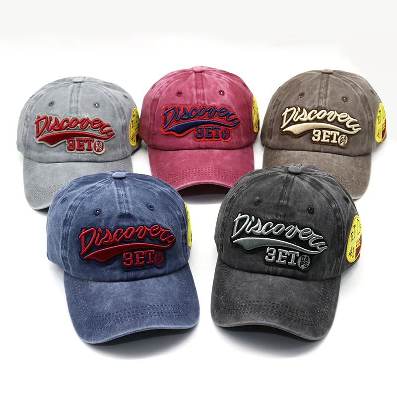 

Summer Baseball Cap for Women and Men Causal Vintage Washed Denim Cotton Snapback Hat Bone Casquette Hip hop Caps Wholesale