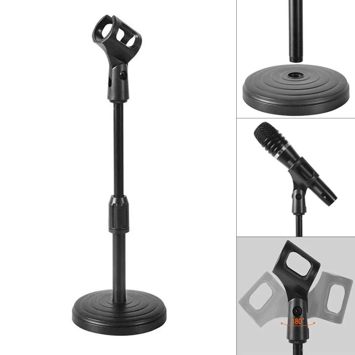 Flexible Desktop Tripod Folding Mic Stand Adjustable Angle Disc Microphone Mount Holder Stand Bracket Microphone Clip Clamps
Flexible Desktop Tripod Folding Mic Stand Adjustable Angle Disc Microphone Mount Holder Stand Bracket Microphone Clip Clamps