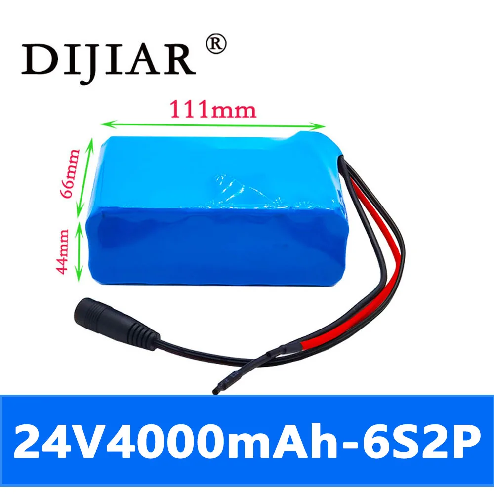 Dijiar 24V 4Ah 6S2P battery pack 25.2V 18650 battery 4000mAh rechargeable battery for GPS navigator/golf cart/electric bicycle
Dijiar 24V 4Ah 6S2P battery pack 25.2V 18650 battery 4000mAh rechargeable battery for GPS navigator/golf cart/electric bicycle