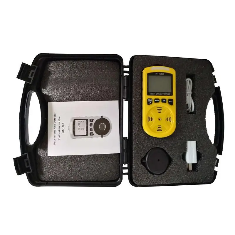 2019 new HT-1805 4 in 1 Gas Detector Light Alarm H2s/CO/O2/LEL Gas Analyzer Monitor Toxic Gas and Harmful Gas Leak Detector
2019 new HT-1805 4 in 1 Gas Detector Light Alarm H2s/CO/O2/LEL Gas Analyzer Monitor Toxic Gas and Harmful Gas Leak Detector