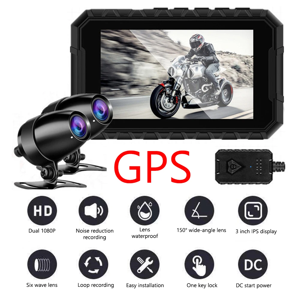 1080P HD IPS 3-дюймовый мотоциклетный видеорегистратор, видеорегистратор с двумя объективами, ночным видением, Wi-Fi, GPS, циклическая запись, широко...
1080P HD IPS 3-дюймовый мотоциклетный видеорегистратор, видеорегистратор с двумя объективами, ночным видением, Wi-Fi, GPS, циклическая запись, широко...