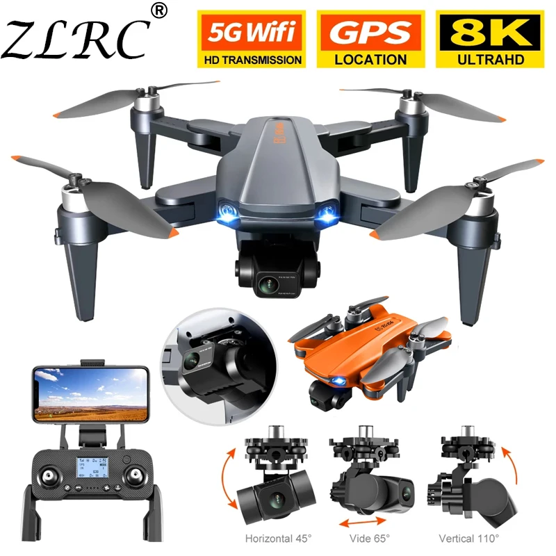 ZLRC New RG106 Drone 8K HD Dual Camera 3 Axis Brushless Drone 5G GPS Return Home 3000Meters Flying Foldable Quadcopter Drone Toy
ZLRC New RG106 Drone 8K HD Dual Camera 3 Axis Brushless Drone 5G GPS Return Home 3000Meters Flying Foldable Quadcopter Drone Toy