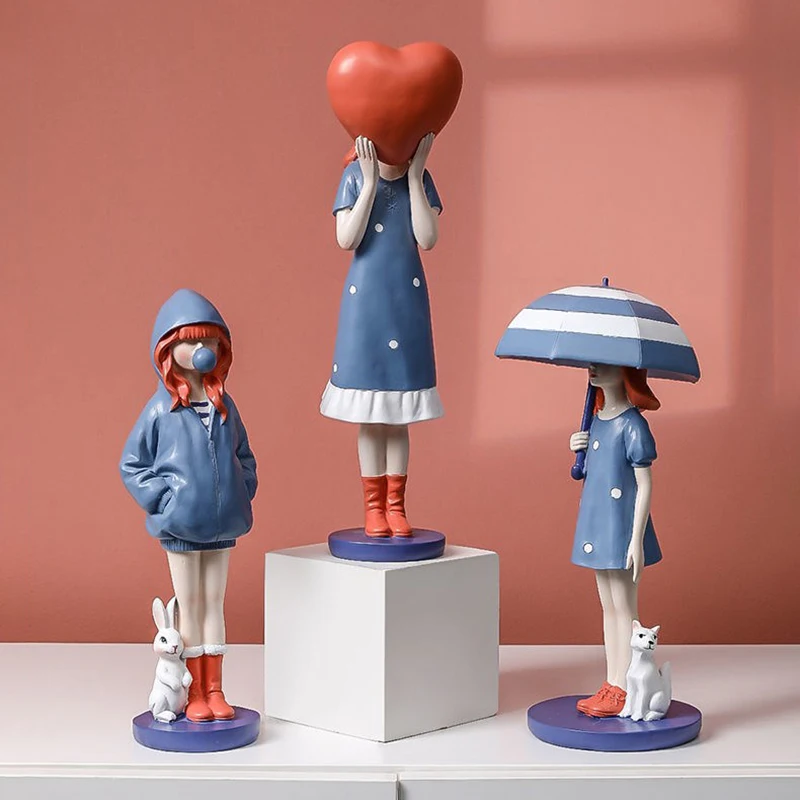 Modern Figure Resin Figurines for Interior Home Decoration Girl Kawaii Living Room Decor Accessories Christmas Decorations Gift
Modern Figure Resin Figurines for Interior Home Decoration Girl Kawaii Living Room Decor Accessories Christmas Decorations Gift