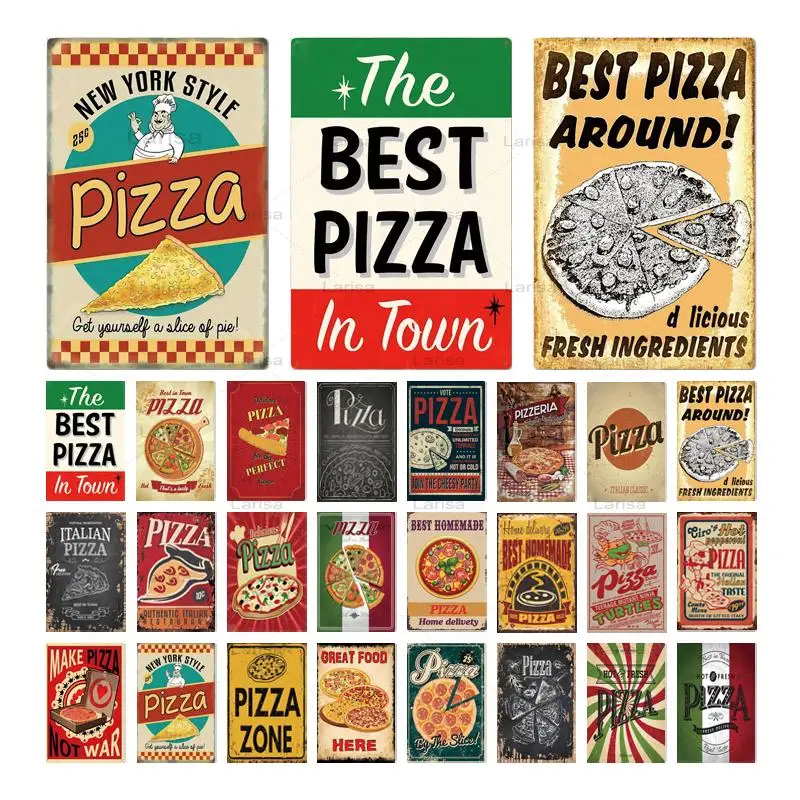 Pizza Metal Sign Vintage Tin Sign Plaque Vintage Retro Wall Decor for Cafe Bistro Restaurant Pizza Zone Metal Painting Wall Art
Pizza Metal Sign Vintage Tin Sign Plaque Vintage Retro Wall Decor for Cafe Bistro Restaurant Pizza Zone Metal Painting Wall Art