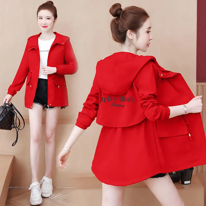 Hot Sale Women Short Jacket 2021Spring Autumn Hooded Long Windbreaker With Lining Girl Student Casual Overwear Overcoat W2307
Hot Sale Women Short Jacket 2021Spring Autumn Hooded Long Windbreaker With Lining Girl Student Casual Overwear Overcoat W2307