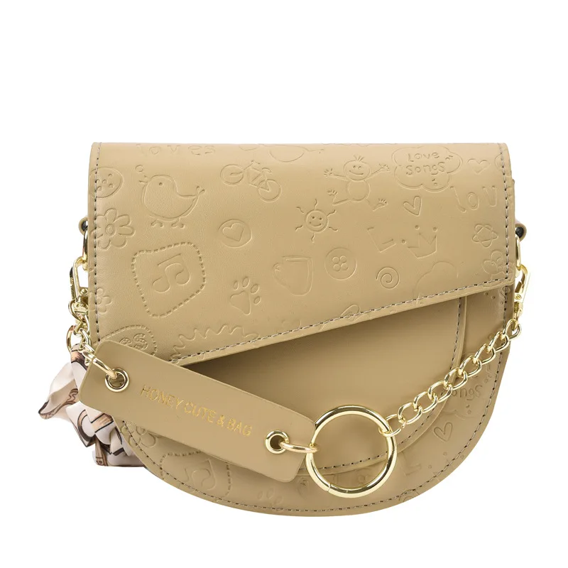 2021 New Arrivals Women's PU Leather Cross Body Bag Solid Color Silk Scarf Decorate Shoulder Strap Portable Fashion Style Bag
2021 New Arrivals Women's PU Leather Cross Body Bag Solid Color Silk Scarf Decorate Shoulder Strap Portable Fashion Style Bag